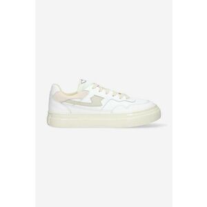 Stepney Workers Club sneakers din piele Pearl S-Strike Leather culoarea alb YA09500-WHTPUT imagine