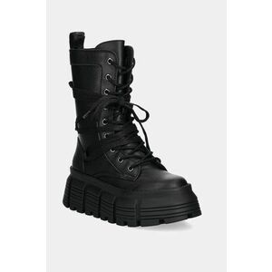 Buffalo bocanci Ava Lace Up Hi2 femei, culoarea negru, cu platforma, 1622508-BLK imagine