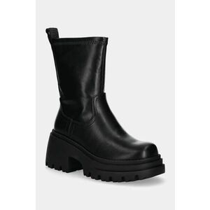 Buffalo botine Bravr Sock Boot femei, culoarea negru, cu platforma, izolare usoara, 1220064-BLK imagine