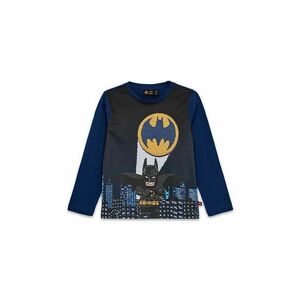 Lego longsleeve din bumbac pentru copii LWTANO 629 culoarea albastru marin, cu imprimeu, 12011327 imagine