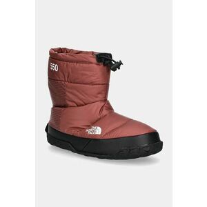 The North Face cizme de iarna Nuptse Apres Bootie culoarea portocaliu, NF0A5LWC8IM1 imagine