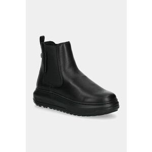 Karl Lagerfeld ghete chelsea de piele KAPRI LUG femei, culoarea negru, cu platforma, KL67564 imagine