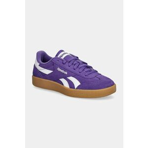 Reebok Classic sneakers din piele intoarsă REEBOK SMASH EDGE culoarea violet, 100216160 imagine