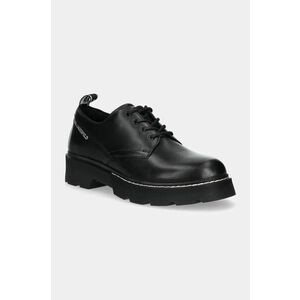 Karl Lagerfeld pantofi de piele KAMDEN barbati, culoarea negru, KL10420 imagine