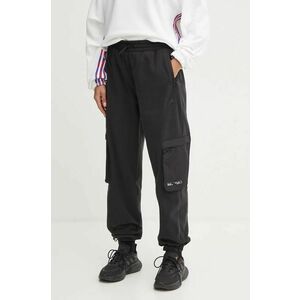 adidas pantaloni de trening City Escape culoarea negru, neted, IV7522 imagine