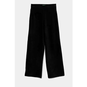 United Colors of Benetton pantaloni copii culoarea negru, neted, 4DZBCF02Q imagine