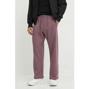 adidas Originals pantaloni de trening din bumbac culoarea roz, neted, IY2235 imagine