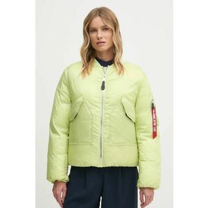 Alpha Industries geaca femei, culoarea verde, de iarna, oversize, 148004 imagine