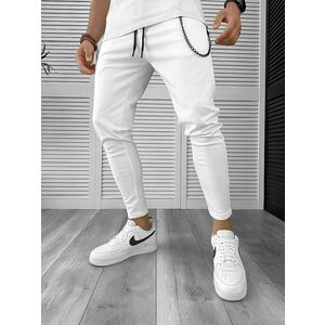 Pantaloni de trening albi conici 12605 91-4.1 imagine