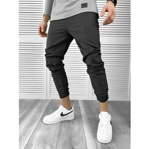 Pantaloni barbati casual regular fit gri inchis 7182 16-2 imagine