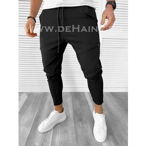 Pantaloni de trening negri conici B7654 46-3 imagine