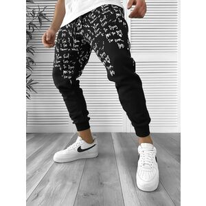 Pantaloni de trening negri conici 172 15-1 imagine