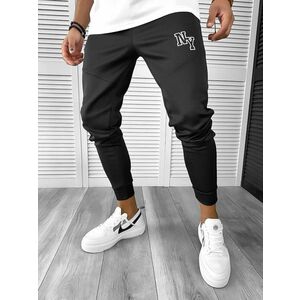 Pantaloni de trening negri conici silon 12347 23 imagine