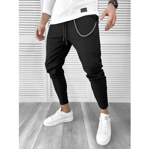 Pantaloni barbati casual negri 10056 O2-5.2 imagine