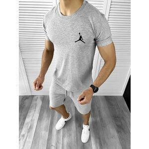 Trening barbati gri pantaloni + tricou 11700 P19-2.2 imagine