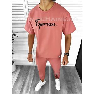 Trening barbati roz pantaloni + tricou oversize B7985 O2-6.1 imagine