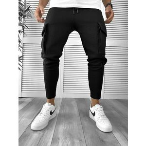 Pantaloni de trening negri conici 12372 40-3 imagine