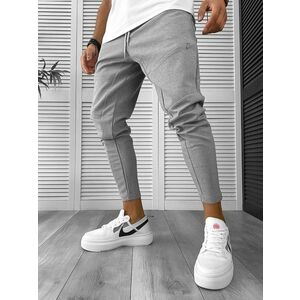 Pantaloni de trening gri conici 12962 20-5 imagine