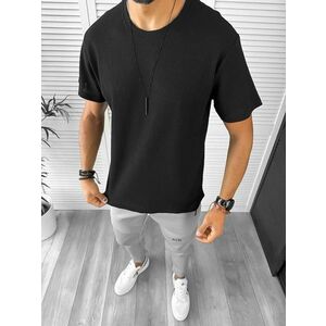 Tricou barbati slim fit negru 12954 41-2 imagine