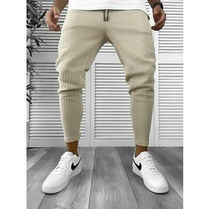 Pantaloni de trening bej conici 12373 P19-1.3 imagine