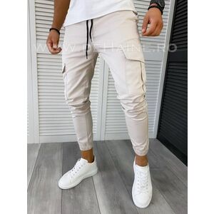 Pantaloni barbati bej casual B6050 O3-4.1 imagine