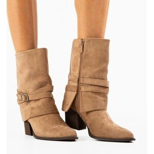 Botine dama Heyman Khaki imagine