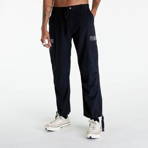 Pantaloni PLEASURES Visitor Wide Cargo Pants Black imagine