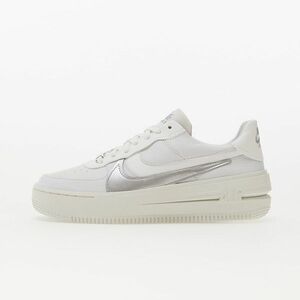 Sneakers Nike W Air Force 1 PLT.AF.ORM Summit White/ Metallic Silver-Sail imagine