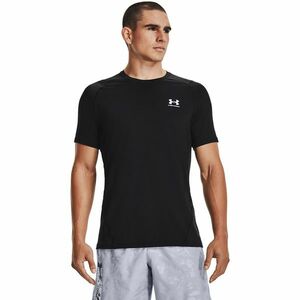 Tricou Under Armour Hg Armour Fitted SS Tee Black/ White imagine