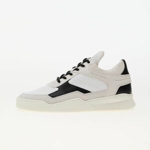 Sneakers Filling Pieces Low Top Ghost Paneled White/ Black imagine