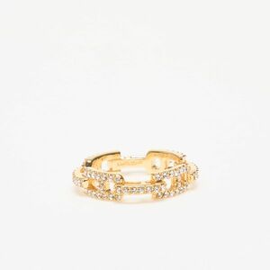 Ambush Pave A Chain Ring Gold/ No Color imagine