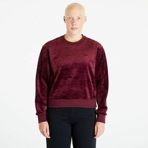 Hanorac adidas Premium Essentials Velour Sweatshirt Maroon imagine