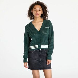 Pulover adidas Knit Cardigan Mineral Green imagine