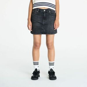 Tommy Jeans Izzie Mini Skirt Denim Black imagine