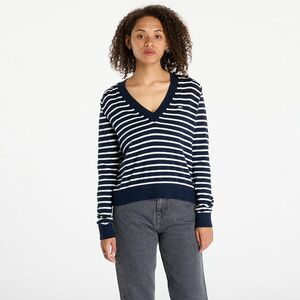 Pulover Tommy Jeans Essential Vneck Sweater Blue imagine