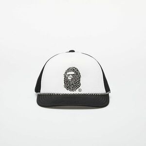 A BATHING APE x SWAROVSKI Rhinestone Ape Head Mesh Cap M Black imagine