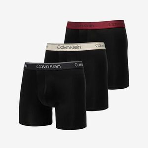 Calvin Klein Microfiber Stretch Boxer Brief 3-Pack Black imagine