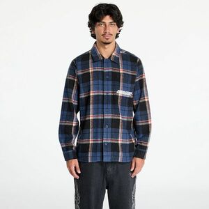 Camasa RIPNDIP Robo Button Up Flannel Shirt Navy imagine