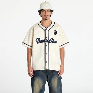 Camasa A BATHING APE A Bathing Ape Baseball Shirt Ivory imagine