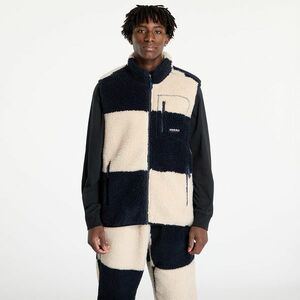 Vestă Gramicci Checkered Sherpa Vest UNISEX Natural / Navy Check imagine