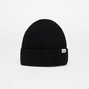 C.P. Company Fleece Knit Beanie Black imagine