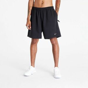 Pantaloni scurți Nike Solo Swoosh Men's French Terry Shorts Black/ White imagine