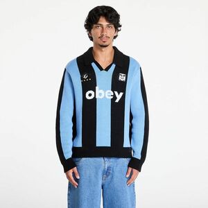 Pulover OBEY Soccer Jersey Sweater Light Blue Multi imagine