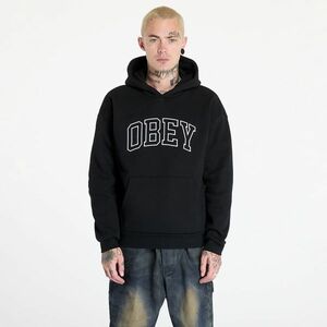 Hanorac OBEY Collegiate Extra Heavy Hoodie II Black imagine