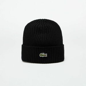 LACOSTE Knitted Hat Black imagine