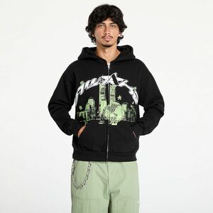 Hanorac Awake NY Skyline Zip Up Hoodie Washed Black imagine