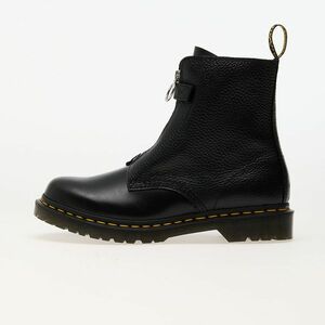 Sneakers Dr. Martens 1460 Pascal Frnt Zip Black Wanama & Black Milled Nappa imagine