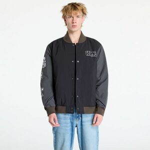 Jacheta Vans Crazy Eddy Baseball Jacket Black/ Asphalt imagine