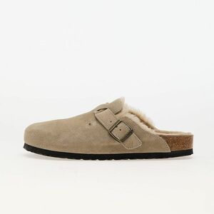 Sneakers Birkenstock Boston Shearling Suede Leather/Fur Taupe imagine