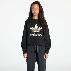 Hanorac adidas Leopard Sweatshirt Black imagine